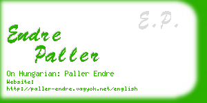 endre paller business card